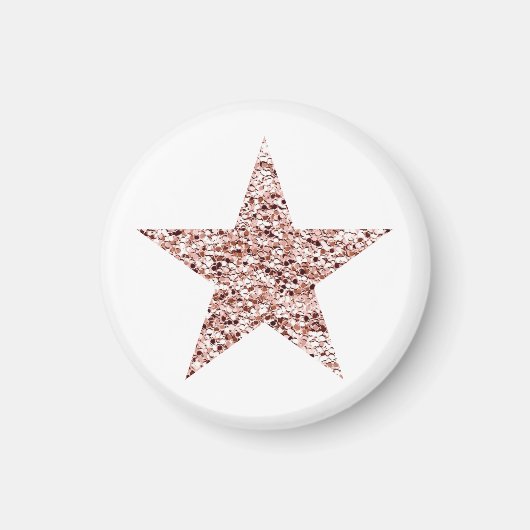 Aimant Rose Gold Sequin Twinkle Clipart Shining Star Clip (Devant)