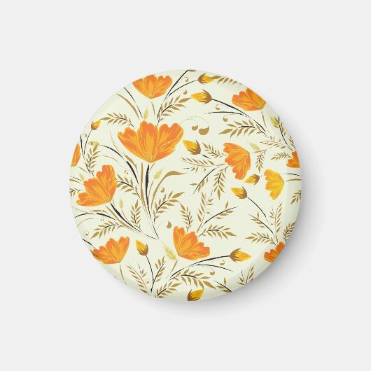 Aimant Rose jaune (Devant)