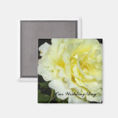 Aimant Rose jaune (Recto/Verso)