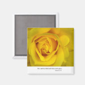 Aimant Rose jaune (Recto/Verso)