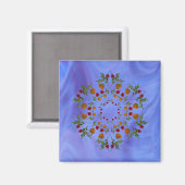 Aimant Rose Kaleidoscope (Recto/Verso)