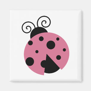 Aimant Rose Ladybug