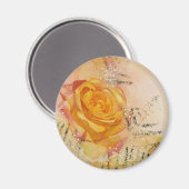 Aimant Rose lumineux (Recto/Verso)