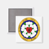 Aimant Rose Luther Blanc Et Vert (Recto/Verso)