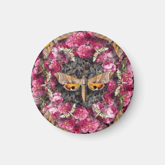 Aimant Rose Mandala (Devant)