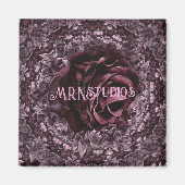 Aimant Rose Mandala (Devant)