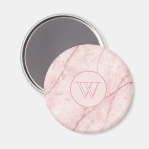 Aimant Rosé Marbre Bio Blush Rose Pâle