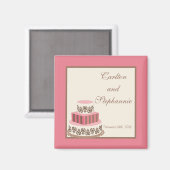 Aimant rose/Mariage Brown Favoriser (Recto/Verso)