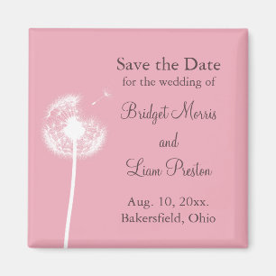 Aimant Rose meilleurs voeux ! Réservez la date