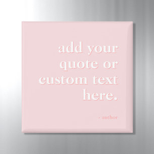 Aimant Rose moderne Ajoutez votre propre citation