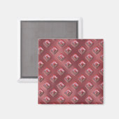 Aimant Rose Motif de rivet couvert (Recto/Verso)