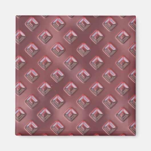 Aimant Rose Motif de rivet couvert (Devant)