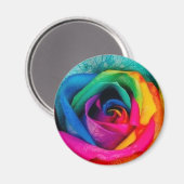 Aimant rose multicolore (Recto/Verso)