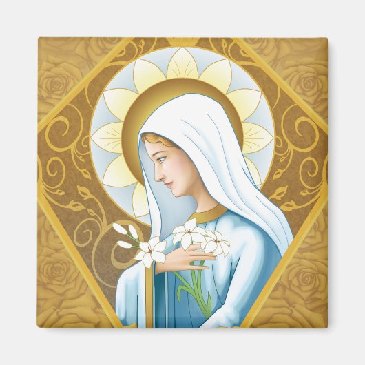 Aimant Rose mystique (Devant)