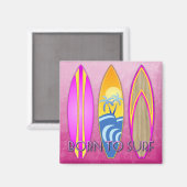 Aimant Rose né au Surf (Recto/Verso)