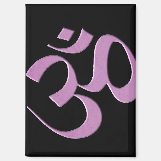 Aimant Rose Om (Recto)