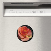 Aimant Rose orange 2 (In Situ (Lave-vaisselle))