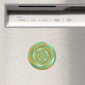 Aimant Rose orange et vert (In Situ (Lave-vaisselle))