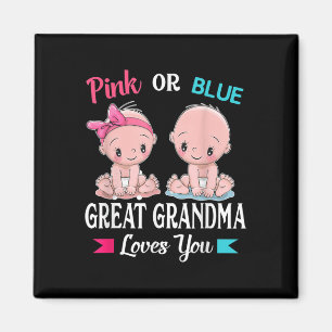 Aimant Rose Ou Bleu Grand-Grand-Mère Vous Aime Révéler Le