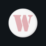 Aimant Rose Pâle Minimaliste Monogramme De Famille Lettre<br><div class="desc">Rose Pâle Minimaliste Monogramme De Famille Lettre | Teintes Roses | Classique | Élégant | Tendance | Stylé | Conception Professionnelle</div>