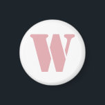 Aimant Rose Pâle Minimaliste Monogramme De Famille Lettre<br><div class="desc">Rose Pâle Minimaliste Monogramme De Famille Lettre | Teintes Roses | Classique | Élégant | Tendance | Stylé | Conception Professionnelle</div>