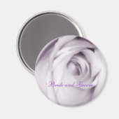 aimant rose pourpre (mariée et mariée) (Recto/Verso)