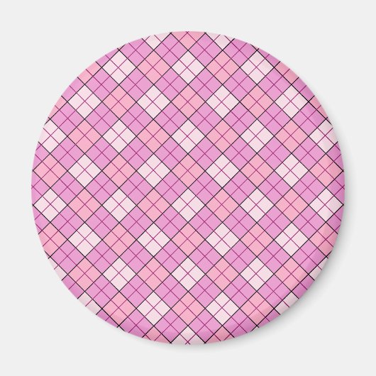 Aimant rose (rond) (Devant)