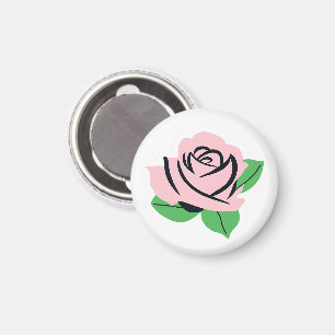 Aimant Rose rose bébé