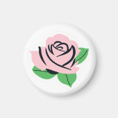 Aimant Rose rose bébé (Devant)