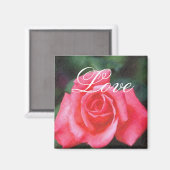 Aimant rose rose coutume Amour (Recto/Verso)