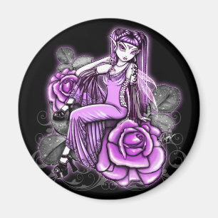 Aimant rose rose de Fae de jour de Valentines de