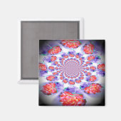 Aimant Rose rose tourbillon (Recto/Verso)