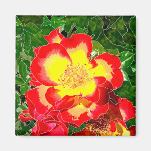 Aimant Rose rouge