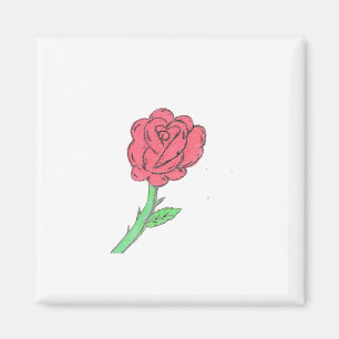 Aimant Rose rouge