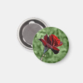 Aimant Rose Rouge (Recto/Verso)