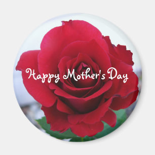 Aimant Rose rouge du jour de mère