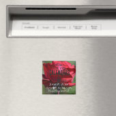 Aimant Rose rouge Enregistrer la date (In Situ (Lave-vaisselle))