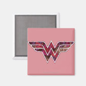 Aimant Rose rouge WW (Recto/Verso)