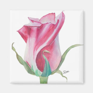 Aimant rose simple