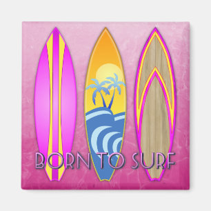 Aimant Rose soutenu pour surfer