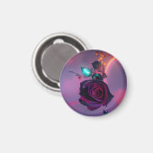 Aimant Rose Steampunk (Recto/Verso)