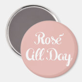 Aimant Rose toute la journée (Recto/Verso)