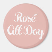 Aimant Rose toute la journée (Devant)