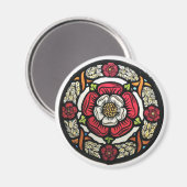 Aimant rose Tudor (Recto/Verso)