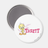 Aimant Rose "TWEETY™" (Recto/Verso)