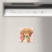 Aimant Rose Valentin Saluki (In Situ (Lave-vaisselle))