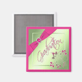 Aimant rose, vert et jaune (Recto/Verso)