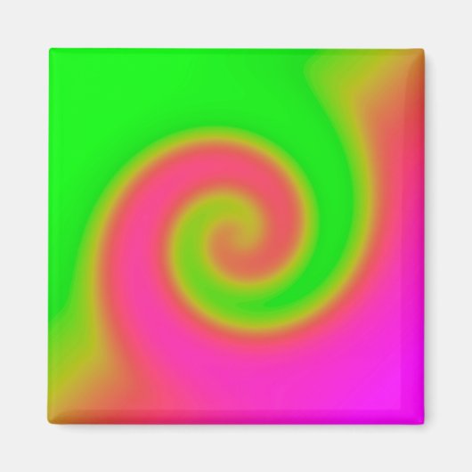 Aimant Rose vert torse (Devant)
