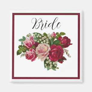Aimant Rose victorien classique Lily Valley Bridesmaid ca