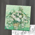 Aimant Rose | Vincent Van Gogh<br><div class="desc">Rose (1890) de l'artiste post-impressionniste néerlandais Vincent Van Gogh. L'oeuvre originale est une huile sur toile représentant une vie morte de roses blanches contre un arrière - plan vert clair. 

Utilisez les outils de conception pour ajouter du texte personnalisé ou personnaliser l'image.</div>